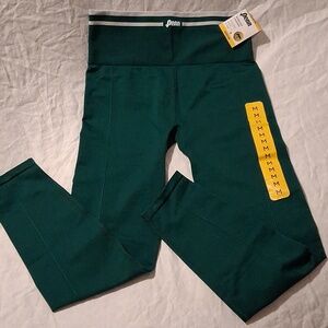 Penn NEW Green Leggings Medium Petite High-Waist Seamless